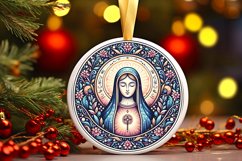 Round Christmas Ornament Sublimation|Clipart Product Image 1