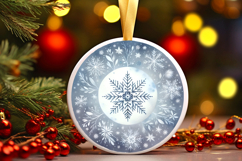 Round Christmass Ornament PNG Product Image 1