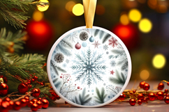 Round Christmass Ornament PNG Product Image 1
