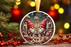 Round Christmas Ornament Sublimation|Clipart Product Image 1