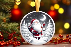 Round Christmas Ornament Sublimation|Clipart Product Image 1