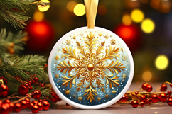 Round Christmass Ornament PNG Product Image 1