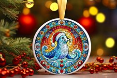 Round Christmas Ornament Sublimation|Clipart Product Image 1