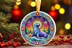 Round Christmas Ornament Sublimation|Clipart Product Image 1