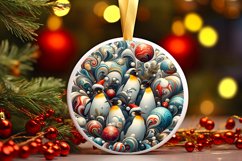 Round Christmas Ornament Sublimation|Clipart Product Image 1