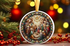 Round Christmas Ornament Sublimation|Clipart Product Image 1