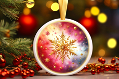 Round Christmass Ornament PNG Product Image 1