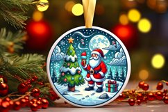 Round Christmas Ornament Sublimation|Clipart Product Image 1