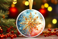 Round Christmass Ornament PNG Product Image 1
