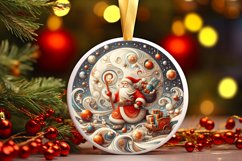 Round Christmas Ornament Sublimation|Clipart Product Image 1