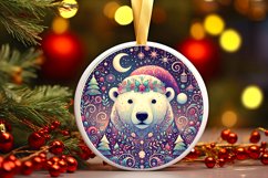 Round Christmas Ornament Sublimation|Clipart Product Image 1