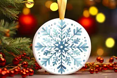 Round Christmass Ornament PNG Product Image 1