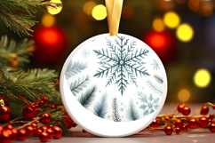 Round Christmass Ornament PNG Product Image 1