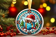 Round Christmas Ornament Sublimation|Clipart Product Image 2