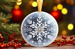 Round Christmas Ornament Sublimation|Clipart Product Image 1
