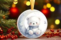 Cute Baby Polar Bear Digital Painting Product Image 3