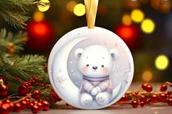 Cute Baby Polar Bear Digital Painting Product Image 3