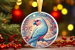Round Christmas Ornament Sublimation|Clipart Product Image 1