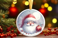 Christmas Ornament with Santa PNG Product Image 3