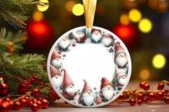 Christmas Ornament with Winter Gnomes PNG Product Image 1