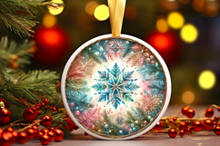 Round Christmass Ornament PNG Product Image 1