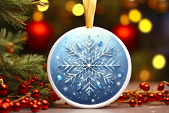 Round Christmass Ornament PNG Product Image 1