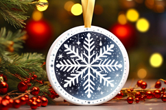 Round Christmass Ornament PNG Product Image 1