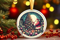 Round Christmas Ornament Sublimation|Clipart Product Image 1