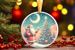 Round Christmas Ornament Sublimation|Clipart Product Image 1