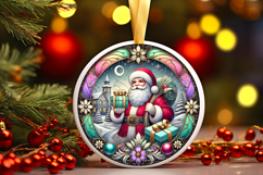 Round Christmass Ornament PNG Product Image 1