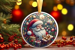 Round Christmas Ornament Sublimation|Clipart Product Image 1