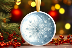 Round Christmass Ornament PNG Product Image 1