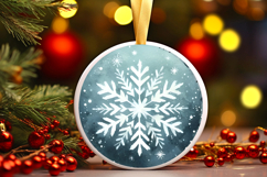 Round Christmass Ornament PNG Product Image 1