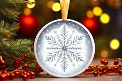 Round Christmas Ornament Sublimation|Clipart Product Image 3