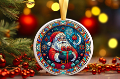 Round Christmass Ornament PNG Product Image 1