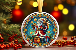 Round Christmass Ornament PNG Product Image 1