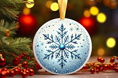 Round Christmas Ornament Sublimation|Clipart Product Image 1