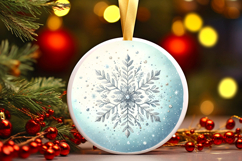 Round Christmass Ornament PNG Product Image 1