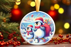 Round Christmas Ornament Sublimation|Clipart Product Image 1