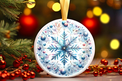 Round Christmass Ornament PNG Product Image 1
