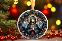 Round Christmass Ornament PNG Product Image 1