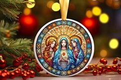 Round Christmas Ornament Sublimation|Clipart Product Image 1