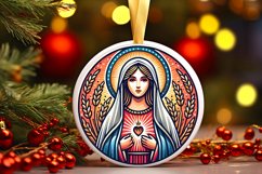 Round Christmas Ornament Sublimation|Clipart Product Image 1