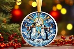 Round Christmas Ornament Sublimation|Clipart Product Image 2