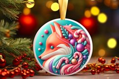 Round Christmas Ornament Sublimation|Clipart Product Image 1
