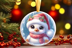 Round Christmas Ornament Sublimation|Clipart Product Image 1