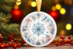 Round Christmass Ornament PNG Product Image 1
