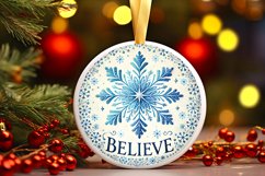 Round Christmas Ornament Sublimation|Clipart Product Image 1