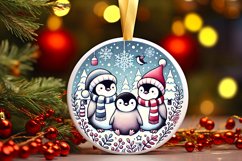 Round Christmas Ornament Sublimation|Clipart Product Image 1