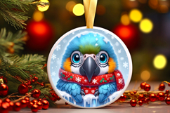 Round Christmass Ornament PNG Product Image 1